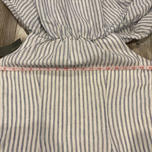 Mat M Off-Shoulder Striped Mini Summer Dress (Size L) - Picture 7 of 10